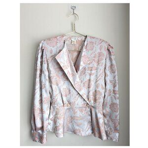 Vintage Bianca Floral peplum blazer